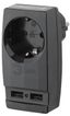 Адаптер ''Polynom'' 1гн 220V + 2xUSB 2100mA, c заземл, (черный) (10/60/1440) SP-1e-USB-B '' - Б0026333 ЭРА