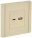 Розетка USB A+C 3.1А FORTE&PIANO FP450 ваниль IEK FP-U22-D31-K10