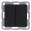 Переключатель перекрестный 2-кл. 10А IP20 механизм черн. матов. soft touch Jasmart G3014PB