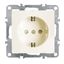 Розетка одноместная (механизм) с/з,с защитной шторкой,250В, 16А, серия Эрна, слоновая кость Stekker - PST16-9110-02 39328 FERON
