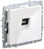 Розетка компьютерная Brite RJ45 кат.5E РК10-БрБ бел. IEK BR-K10-1-K01-PRO