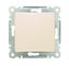 Переключатель проходной 1-кл. СП Lillium IP20 механизм крем. Makel 30010005