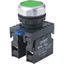 Кнопка управления NP8-11BND/3 с подсветкой, зелёная, 1НО+1НЗ, АС110В-230В(LED) IP65 (R) | 667123 CHINT