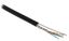 Кабель UUTP4-C5E-S24-SW-OUT-PE-BK-500 витая пара U/UTP кат.5e 4 пары 24 AWG ож (solid) с метал. тросом внешн. PE (-40град.С - +60град.С) черн. (уп.500м) Hyperline 236321