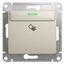 Выключатель карточный 1-кл. Glossa (сх. 6) 10AX механизм молоч. SE GSL000969 APC