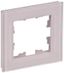 Рамка 1-м BRITE РУ-1-2-Бр стекло розовый матов. IEK BR-M12-G-31-K14