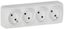 Розетка 4-м ОП GLORY РС24-2-ХБм 10А без заземл. защ. шторок бел. матов. IEK ERH40-K01M-10