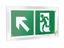 Знак безопасности PT-12228.E34"Напр. к эвакуационному выходу налево вверх" Белый свет a20907 BS