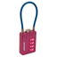 Замок кодовый с тросиком для защиты от вскрытия сумок, чемоданов и др. багажа, АЛЛЮР ВС1КТ-30/3 (H2) розовый - 10156 ПТК