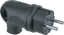 Вилка угловая 61 367 NCA-PLR01-16A-E-IP44-BL с заземл. каучук черн. Navigator 61367 20658