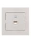Розетка компьютерная 1-м СП Rain RJ45 бел. LEZARD 703-0202-139