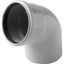 Отвод 50 67 град, для внутренней канализации, серый - 100567 PRO AQUA