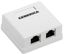 Розетка информационная настенная RJ45 категории 5Е FTP 2 порта GENERICA - CS2-1C5EF-22-G IEK