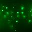 Гирлянда профессиональная Айсикл (бахрома) светодиодный, 2,4 х 0,6 м, прозрачный провод, 230 В, диоды зелёные, 88 LED NEON-NIGHT - 255-054