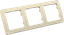 Рамка трёхместная, скрытой установки, цвет слоновая кость | Р403-01 HEGEL