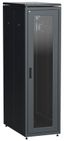 Шкаф напольный сетевой 19'' LINEA N 47U 800х1000мм стеклянная передняя дверь. задняя перфорированная черный - LN05-47U81-GP IEK