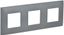 Рамка 3-м SKANDY SK-F03Gr сер. IEK SK-M32-K03