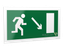Знак безопасности PS-42226.E07 "Напр. к эвакуационному выходу направо вниз" Белый свет a23553 BS