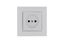 Розетка 1-м Karea RIZZ без заземл. бел. Makel 88001022