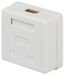 Розетка компьютерная 2-м RJ45 кат.5E неэкранир. Эра Б0056902