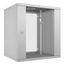 Шкаф телекоммуникационный настенный разборный LIGHT WSC-05D-12U55/45 19дюйм 12U дверь стекло сер. Cabeus 10179c