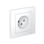 Розетка AtlasDesign без заземл. 16А в сборе лотос SE ATN001340 APC