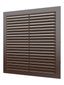 Решетка вентиляционная вытяжная, из ABS пластика 234х234, цвет Коричневый - 2323С кор ЭРА 229