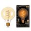 Лампа светодиодная филаментная LED 6 Вт 360 лм 2400К AC185-265В E27 шар G95 теплая золотистая колба Black Filament Gauss - 105802007