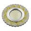 Светильник декор.встр Luciole DLS-L139 GU5.3 GLASSY/GOLD доп.LED подсветка 3Вт, стекл,зерк./прозр.+светло-желтый. | UL-00003872 Fametto