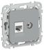 Розетка 2-м СП FLITE РКТВ5е-2-0-ФлС RJ45/TV кат.5E UTP механизм сер. IEK FI-AK22-1-K03