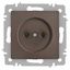 Розетка однофазная скрытого монтажа, в рамку без шторок бронза 16А 250В IP20 винтовые зажимы 6-201-08 Intro Accent - Б0063670 ЭРА