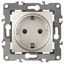Розетка однофазная скрытого монтажа, в рамку с заземлением без шторок перламутр 16А 250В IP20 автоматические (безвинтовые) зажимы 12-2001-15 Эра 12 - Б0019310