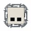 Розетка компьютерная двойная RJ45 категория 5Е UTP слоновая кость INSPIRIA - 673836 Legrand