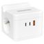 Удлинитель "Куб" 2 гнезда USB + 2Type C с быстрой зарядкой, подставкой под телефон и ночником 1,3 метра 1мм2|UBA-CUB-2-FC|EKF