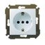 Механизм розетки 1-м СП Simon34 с заземл. бел. Simon 34432-030