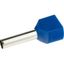 Наконечник-гильза двойная с изолир.фланцем 16 кв.мм синий (НШВИ2) | IFD2-16-14BL DKC ДКС