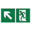 Знак безопасности NPU-2714.E34"Напр. к эвакуационному выходу налево вверх" Белый свет a20310 BS