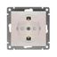 Розетка одноместная UNIVersal серия Афина с/з, с/у, з/ш, 16А, 220В, жемчуг (еврослот), механизм - A0049-OBr Союз