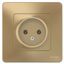 Розетка 1-м СП Blanca 16А IP20 250В без заземл. защ. шторок титан SE BLNRS000014 APC