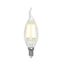 Лампа светодиодная LED-CW35-6W/NW/E14/CL PLS02WH LED. "свеча на ветру", прозр. Серия Sky. 4000К | UL-00001374 Uniel
