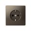 Розетка ArtGallery 16А с заземл. механизм мокко SE GAL000643 APC
