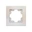 Рамка одноместная горизонтальная серия Афина жемчуг (еврослот) - A0053-OBr Союз
