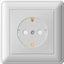 Розетка 1-м СП W59 16А IP20 с заземл. защ. шторки в сборе сл. кость SE RS16-152-28 APC