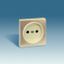 Накладка розетки 75431-6 Simon82 Centralizations шампань 82040-64