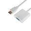 Переходник штекер HDMI - гнездо VGA, провод | 17-6835 REXANT MEET