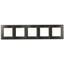 Рамка для розеток и выключателей серия 12 12-5105-12 на 5 постов, сатин, графит | Б0052545 ЭРА