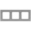 Рамка для розеток и выключателей Серия 12 12-5203-03 на 3 поста, Классик, алюминий | Б0067788 ЭРА