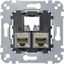 Механизм розетки комп. СП Merten Actassi RJ45 + CAT.6A STP SchE MTN4576-0022 Schneider Electric