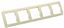 Рамка пятиместная, скрытой установки, цвет слоновая кость | Р405-01 HEGEL