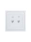 Розетка компьютер+телефон СП ZIMA бел. LEZARD 704-0288-143